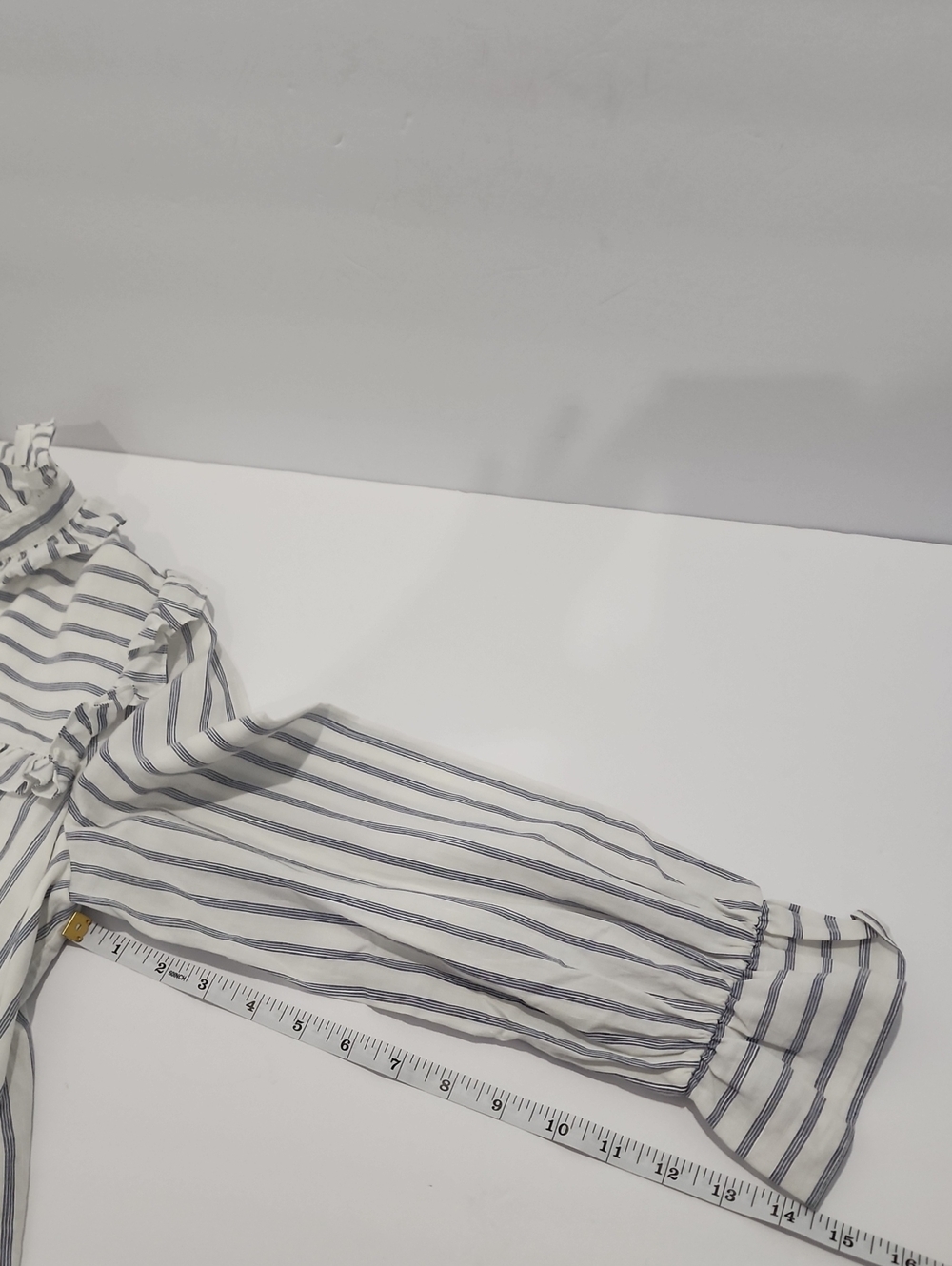Celine Striped Ruffle Dresss - Picture 10 of 13